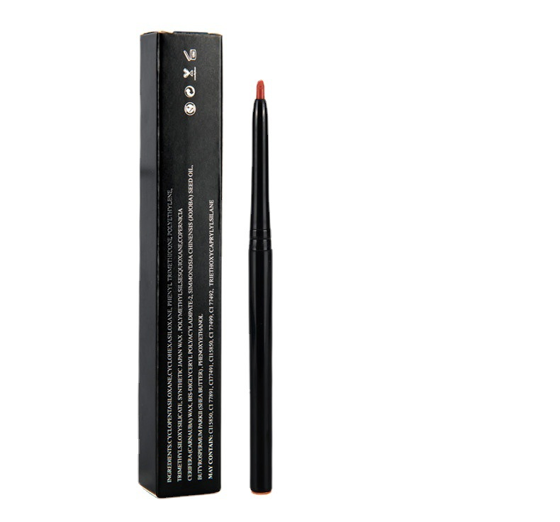 Vegan Waterproof Black Lip Liner - Creamy Matte Twist Formula