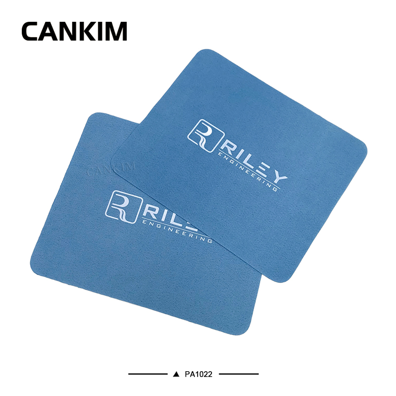 Blue Rectangle Shape Custom Glasses Cleaning Cloth Jewelry Cleaning Cloth Glasses Case Cloth