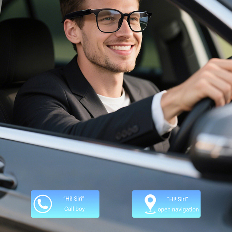 Wearable Headset Earbuds Earphones Glasses Real Time Translation Ai Smart Glasses for Unisex