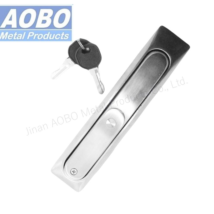 Aobo AISI316 Dust Cover Swinghandle Plane Electrical Cabinet Door Lock with Key 1333