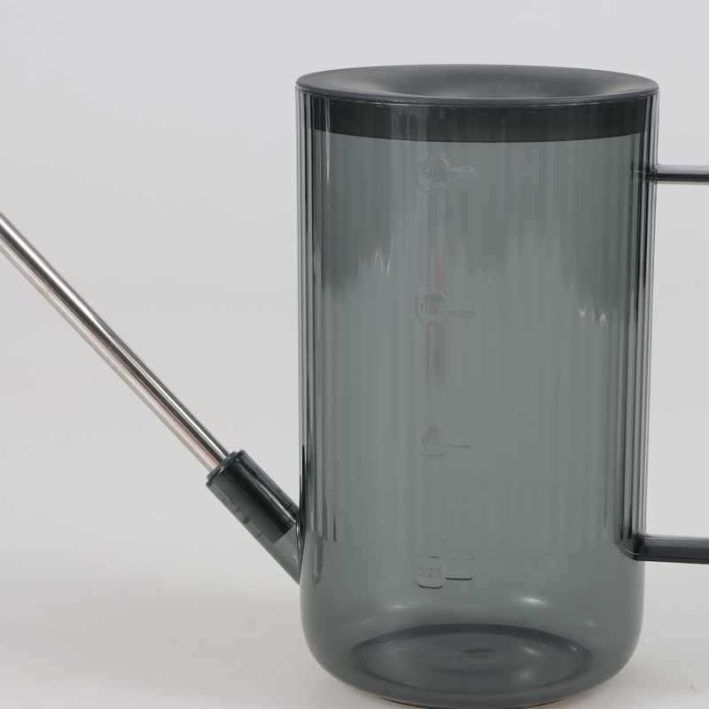 Premium 1L Transparent Plastic Watering Can with Handles
