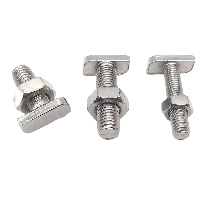 China Bolt Manufacturing Stainless Steel Nut Bolt M18 Square Head Hammer Head Bolt T Bolt