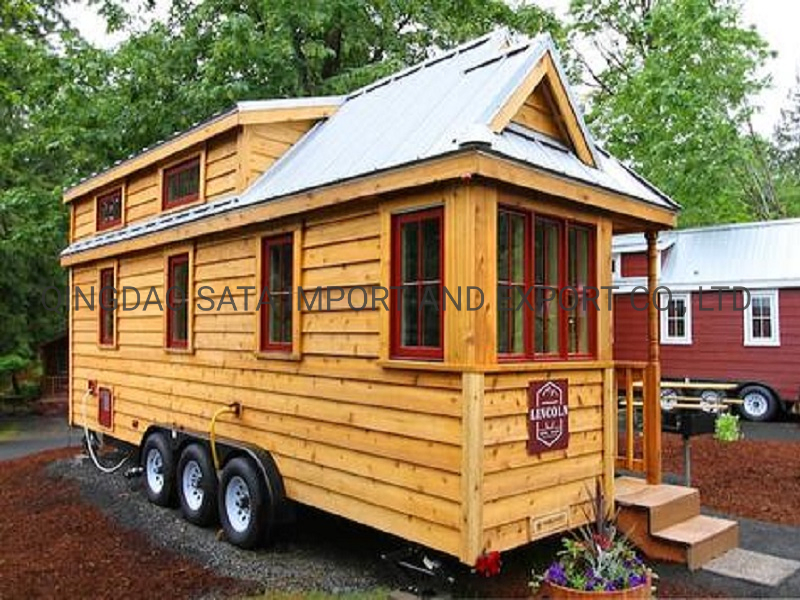 Fashion and Customized Design Light Steel Tiny House on Wheels