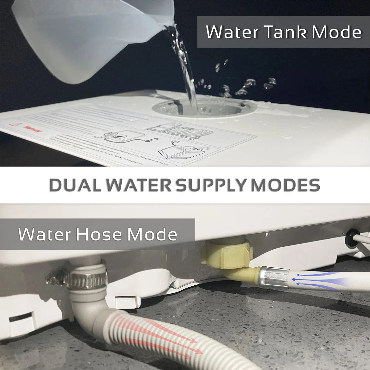 5 Washing Programs Mini Dishwasher with 5L Built-in Water Tank Washing Dishwasher