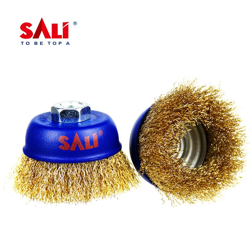 Sali High Quality Brass Wire Cup Brush for Removing Rust and Paint