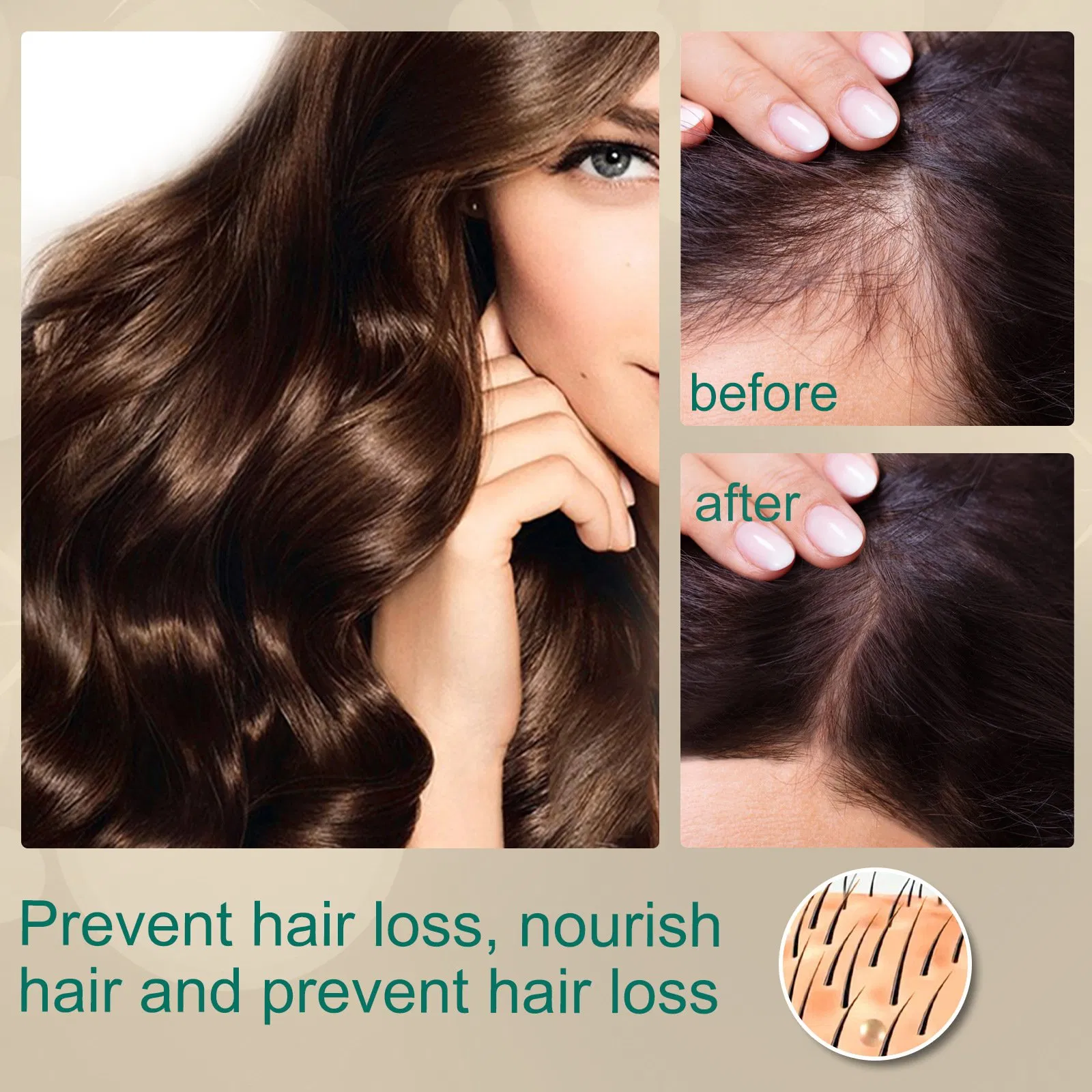 Hot Sale Natural Anti Dandruff Scalp Itch Hair Cream Ointment Vegan Moisturizing Hair Loss Care Organic Ginger Hair Growth Cream