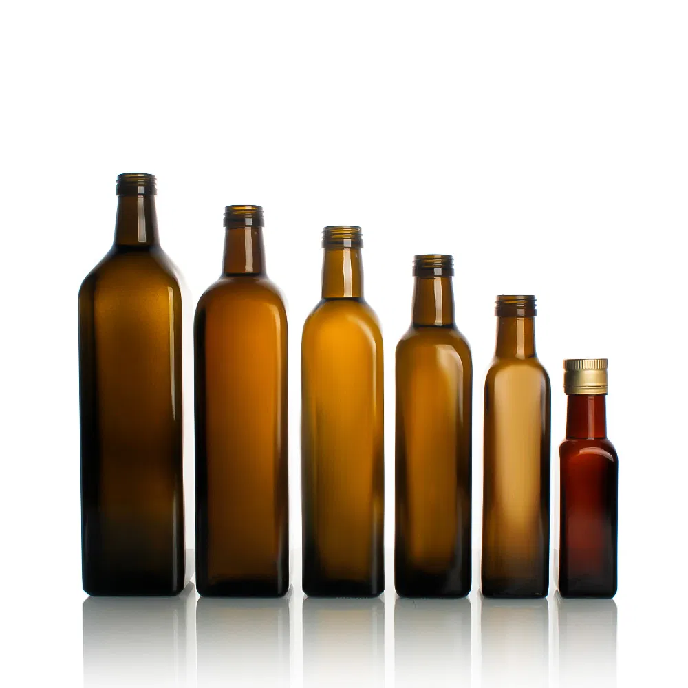 in Stock Food-Grade 250ml 500ml Customizable Logos Olive Oil Glass Bottles