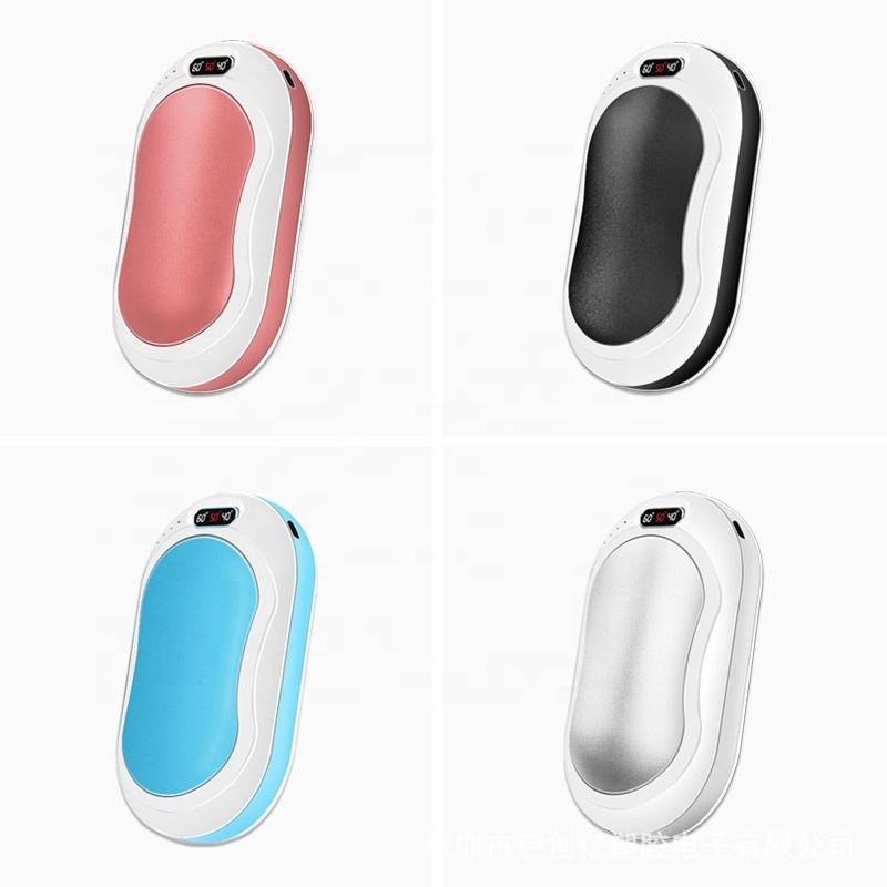 Portable Winter Gifts Mini Pocket Electric Rechargeable LED Flashlight 10000mAh Power Bank USB Hand Warmer