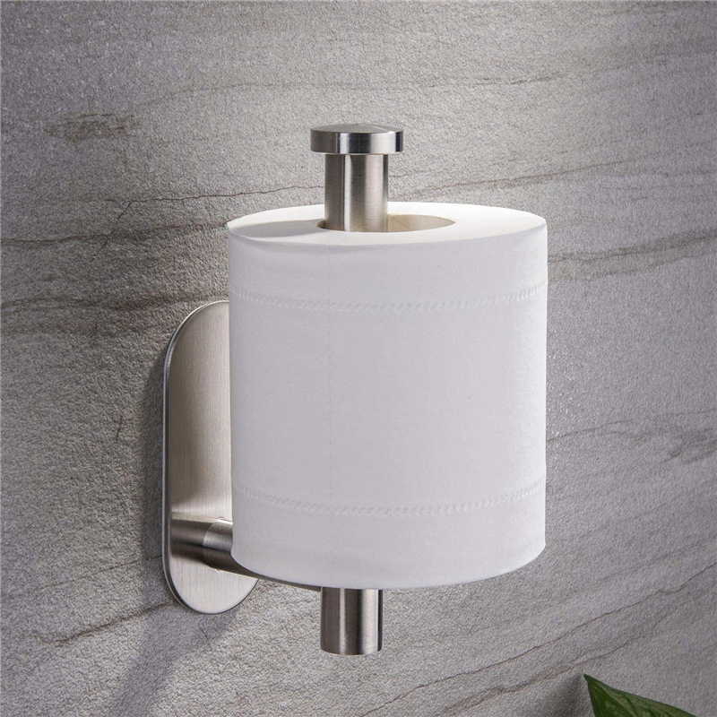 304 Stainless Steel Customized Toilet Paper Holder Durable Wall Mounted Roll Paper No Drilling Towel Rack Bathroom Tissue Holder