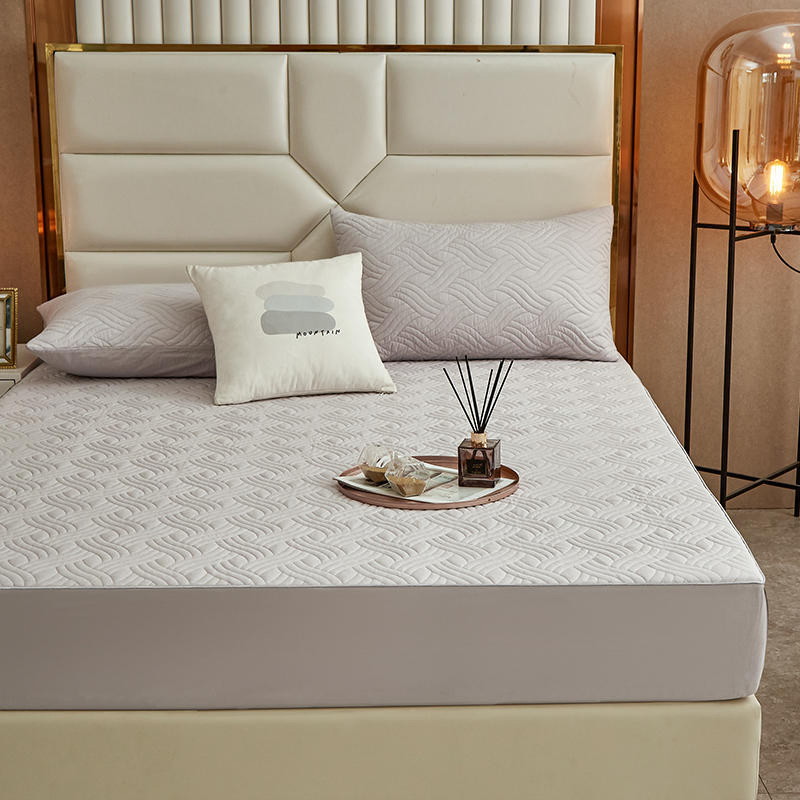 Quilted Fitted Waterproof Mattress Pad Soft Mattress Protector for Bed, 18 Inches Deep Pocket Fitted Mattress Cover