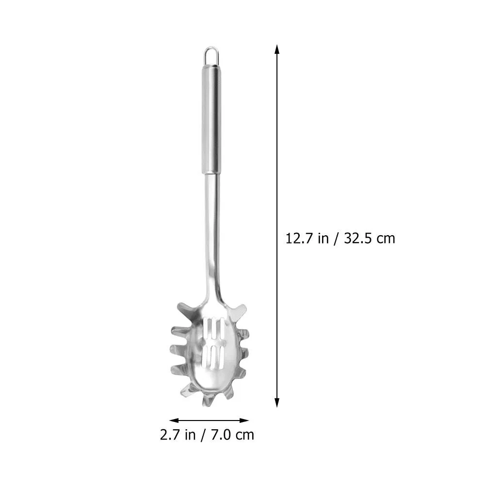 Spaghetti Spoon Noodle Stainless Kitchen Utensils Steel Server Cooking Portable Strain Italian Pasta