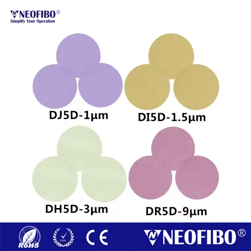 NEOFIBO SC-3um Abrasive Papers Sheet Micro Finishing Polishing Papers Silicon Carbide Cerium Oxide Diamond Lapping Film Fiber Optic Polishing Film