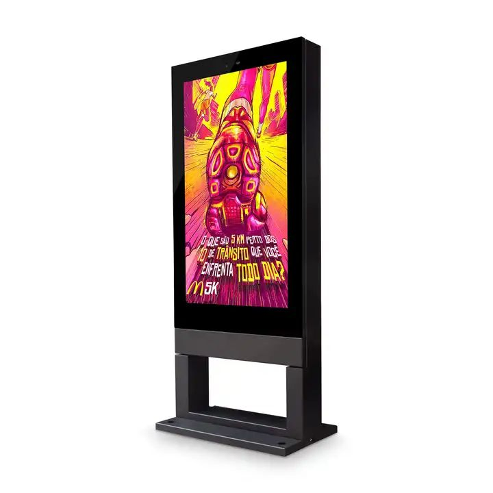 55-дюймовый сенсорный киоск для рекламы на улице и в помещении