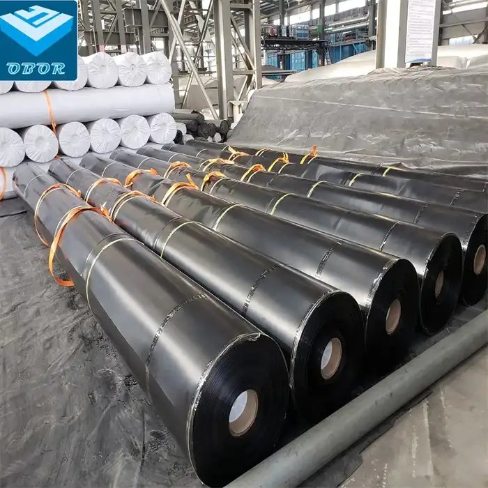 0.5mm/0.75mm/1.0mm/1.5mm/2.0mm ASTM Impermeable Waterproof HDPE Geomembrane for Dam/Landfill/Lake/Biogas/Mining/Fish/Shrimp Farm Pond Liner Manufacturer Price
