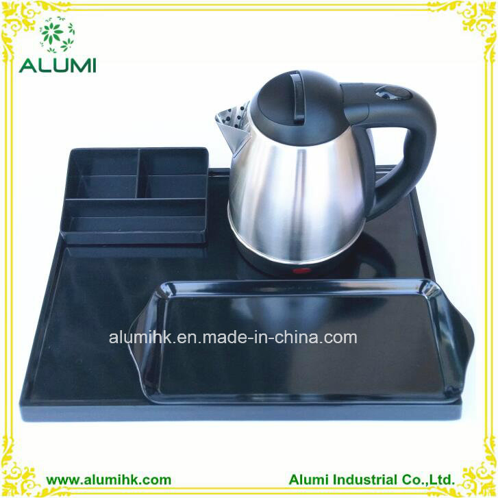 Electric Kettle with Tray Set for Hotel Guest Room