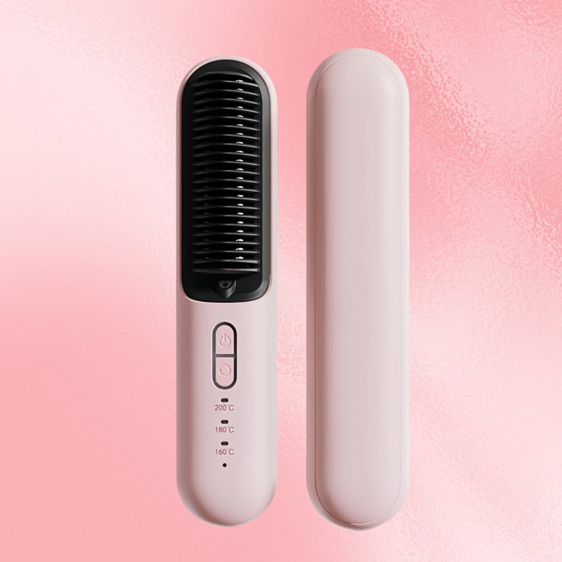 Straight-Curling Dual-Purpose Cordless Straightening Combs Make It Easy to Style Your Hair