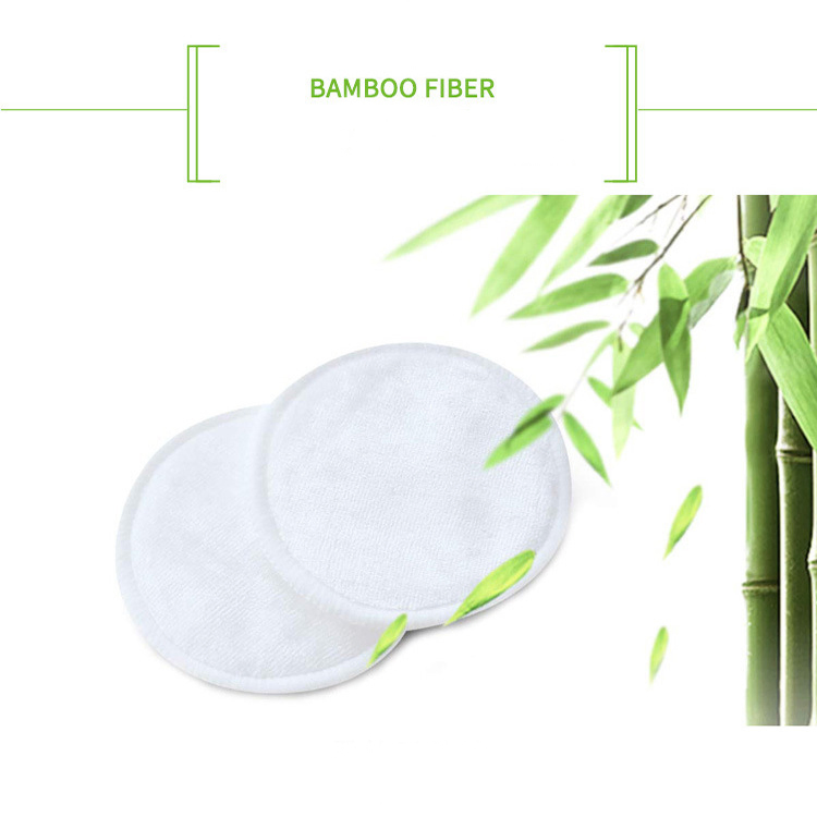 High Quality OEM Custom Organic Reusable Washable Bamboo Cotton Makeup Remover Face Pads