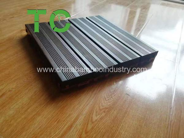 Напольная плитка из бамбука 300x300x33 мм для улицы