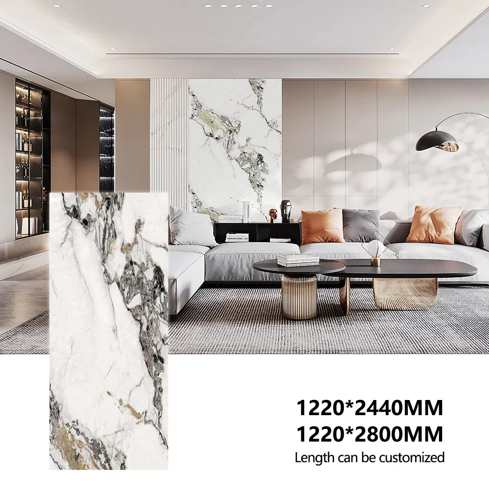 Modern UV Marble Sheet Faux Marble Wall Panels PVC Alternative Wall Panel