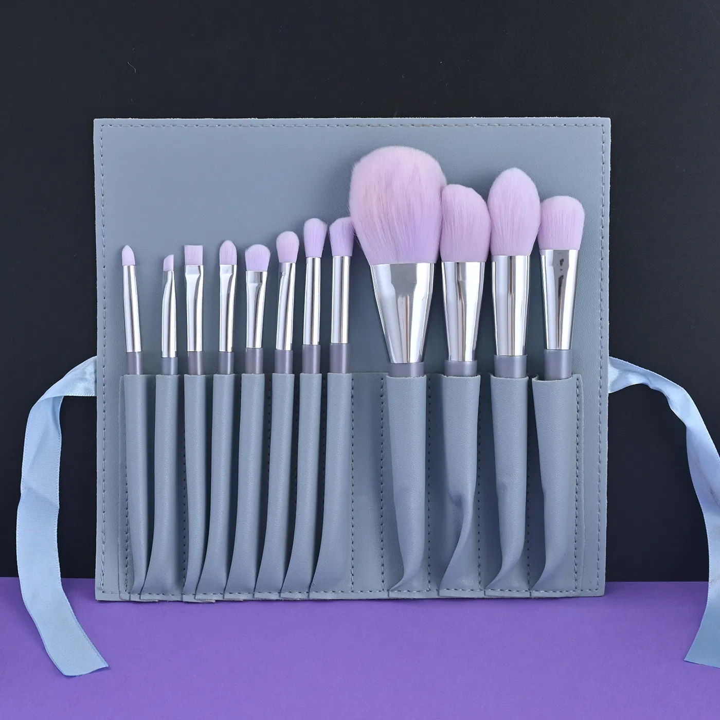Synthetic Soft Hair Beauty Colorful 12PCS Cosmetic Kit Makeup Brushes Sets
