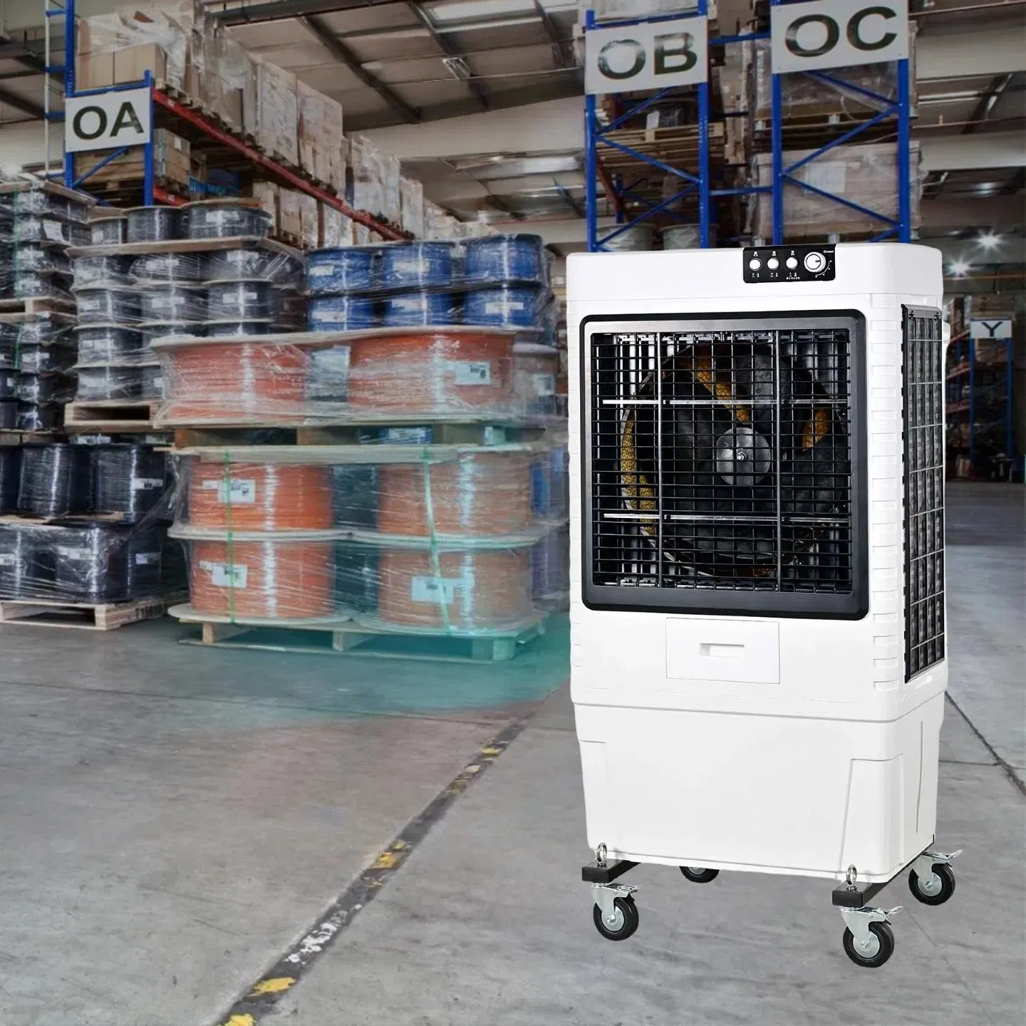 Портативный испарительный охладитель воздуха 15000 CFM с баком 120 л
