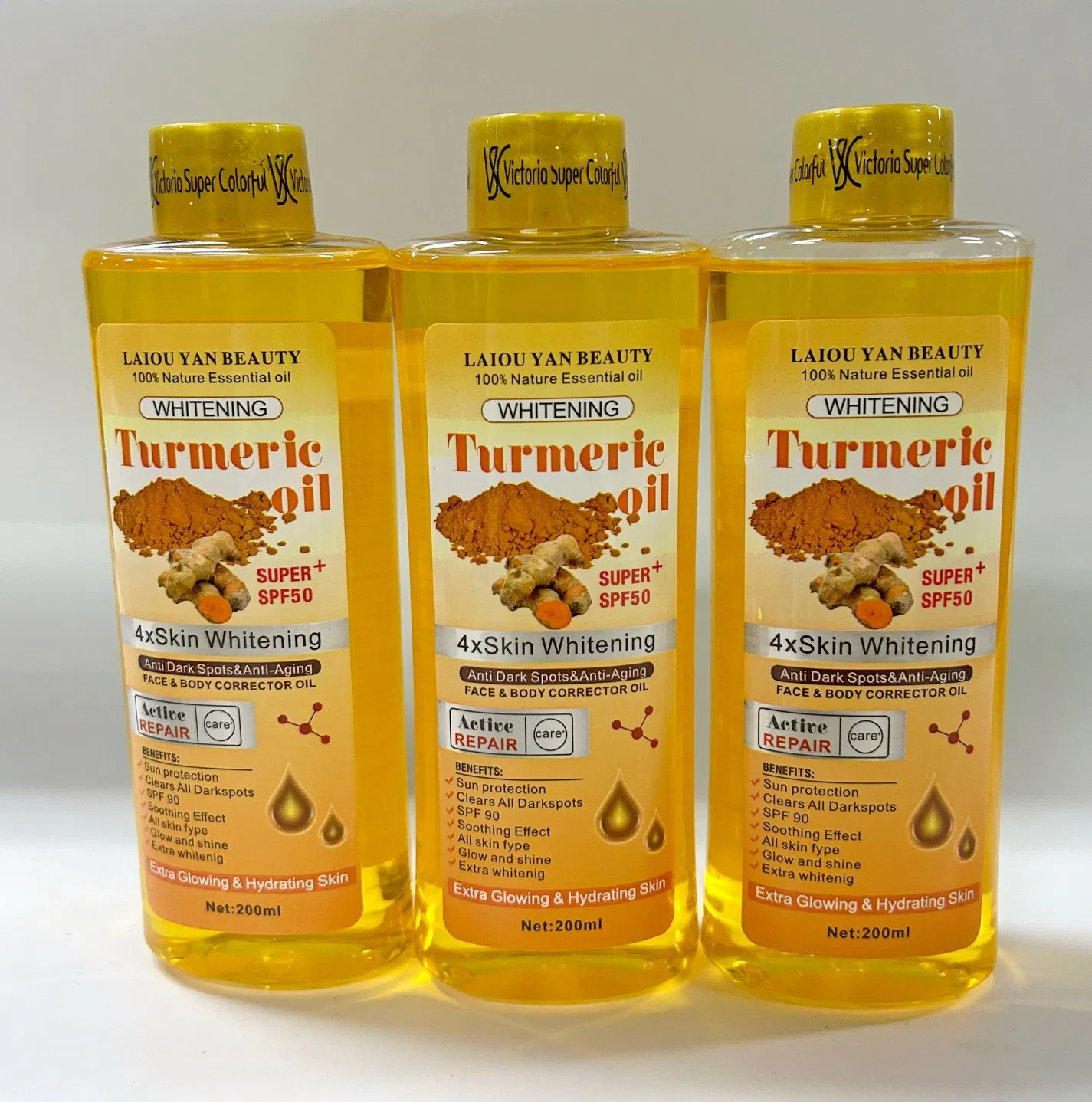 Wholesale 200ml Massage Oil Skin Lightening Turmeric SPA Oil