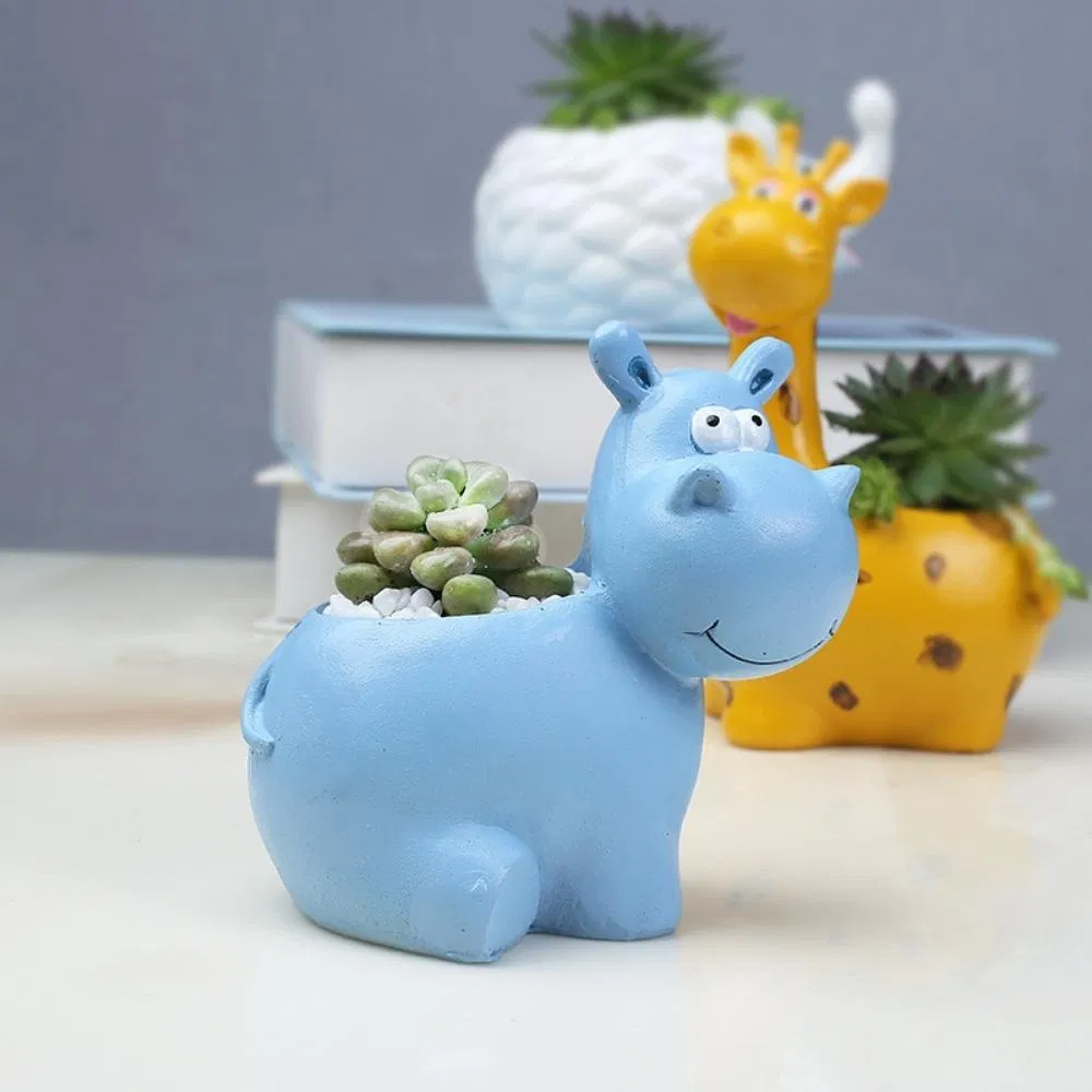 Creative Succulent Cactus Ceramic Flowerpot Hippo Giraffe Shape Planter Pot Ci22038