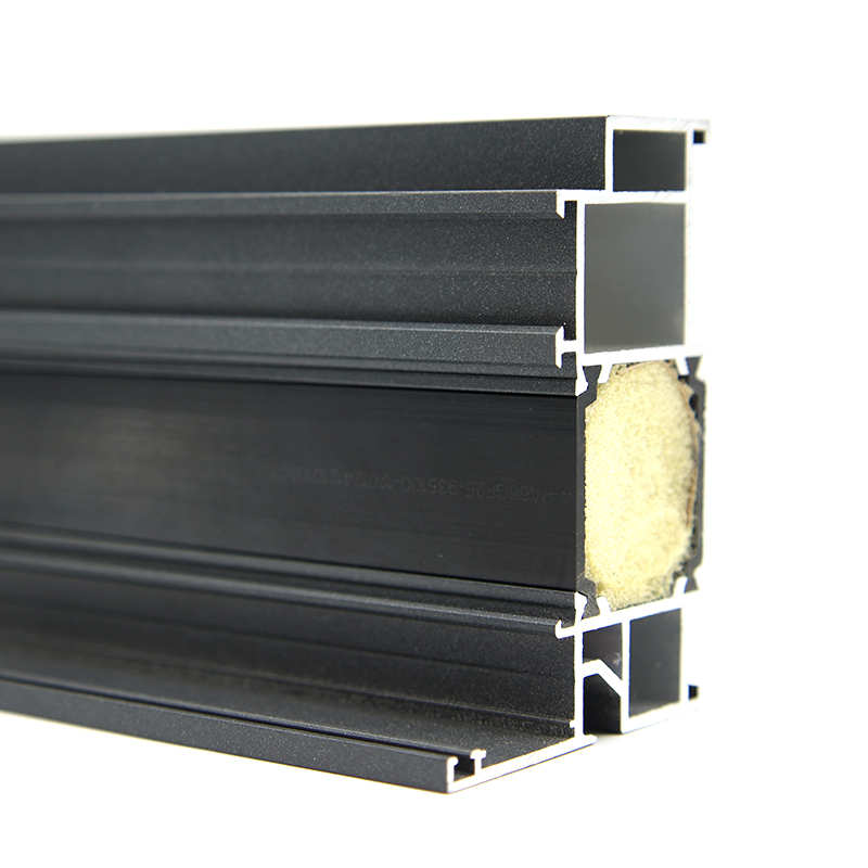 Anodized Heat Sink and Powder Coated Glass Wall Aluminium Profile