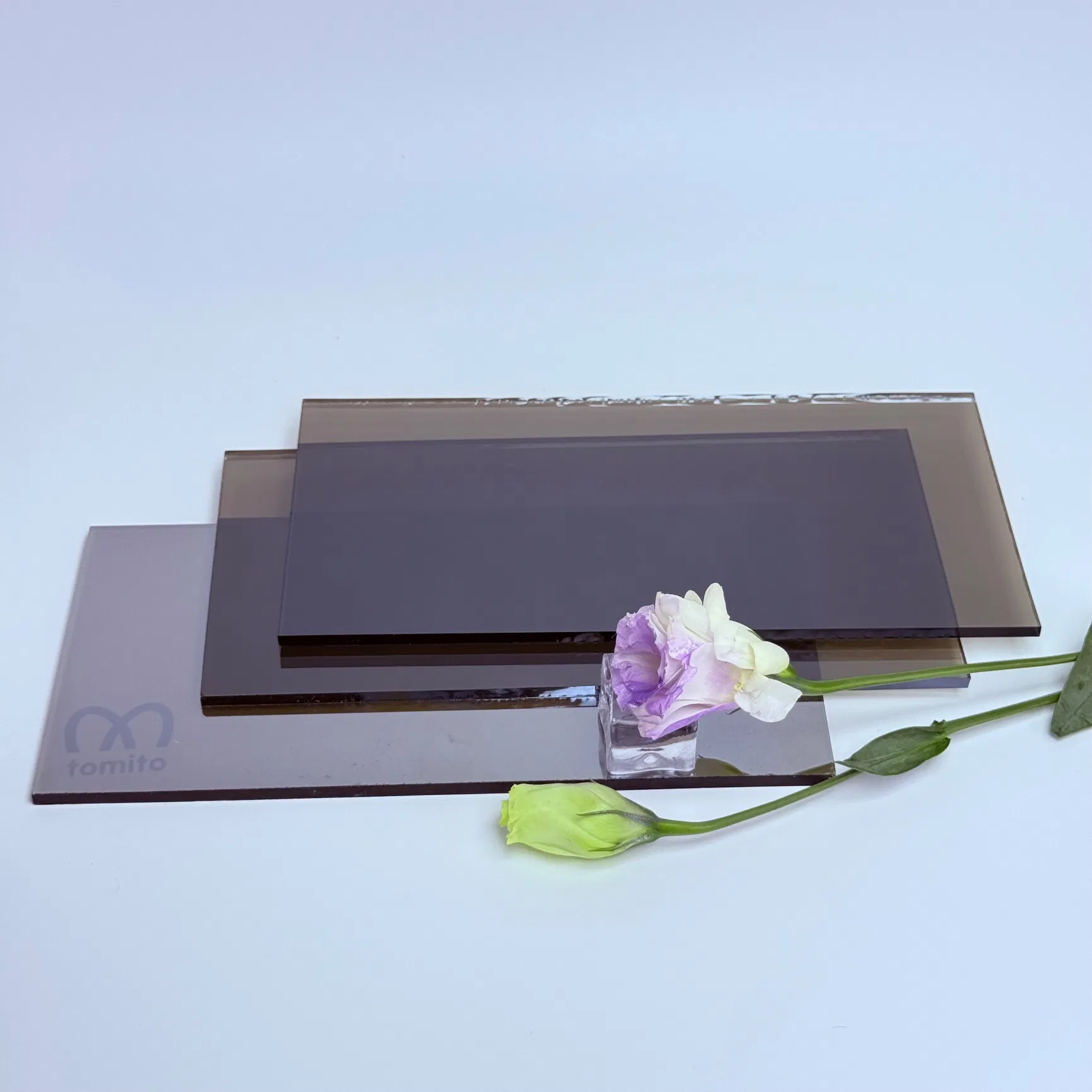 Euro Gray Tempered Safety Glass - Reflective Laminated Coating