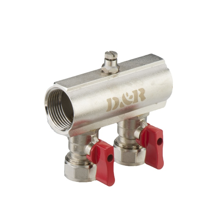 Copper Pipe Heating Flowmeter Manifold