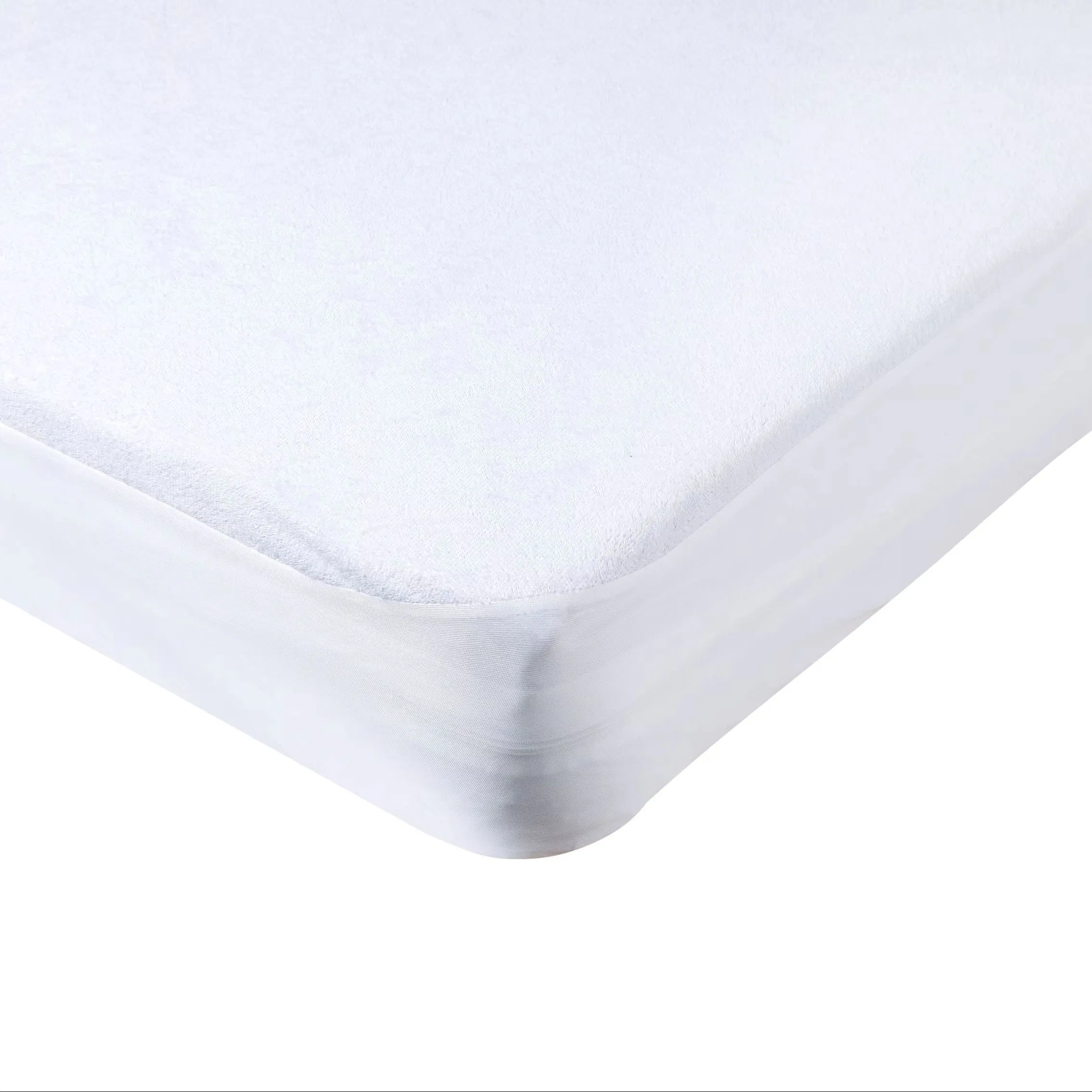 100% Polyester Cheaper Waterproof Mattress Protector with Smooth Hydrophobic Material for Bedding
