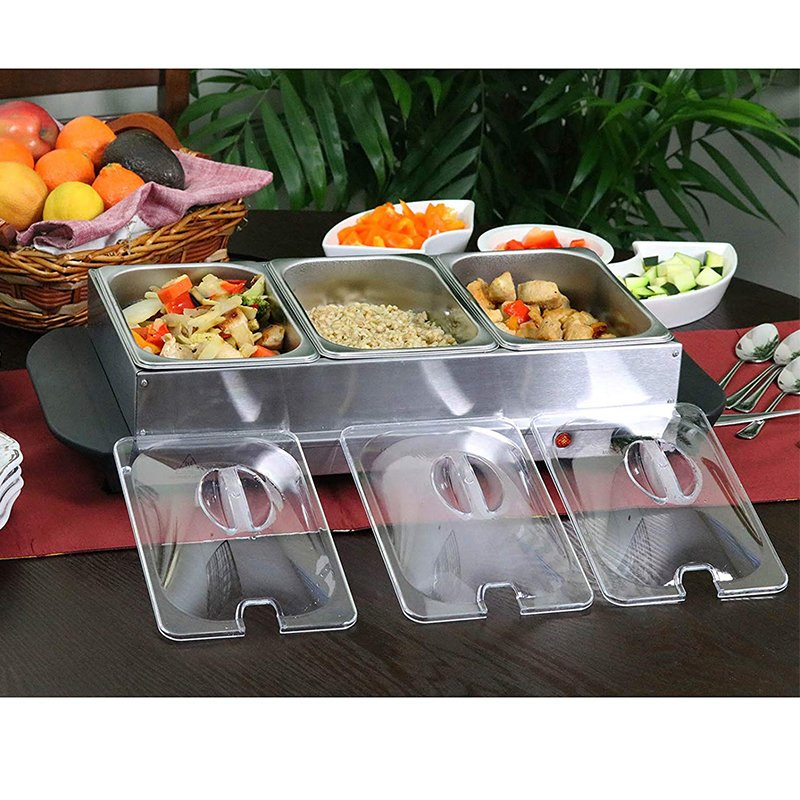 1.5L*3 Stainless Steel Buffet Warmer