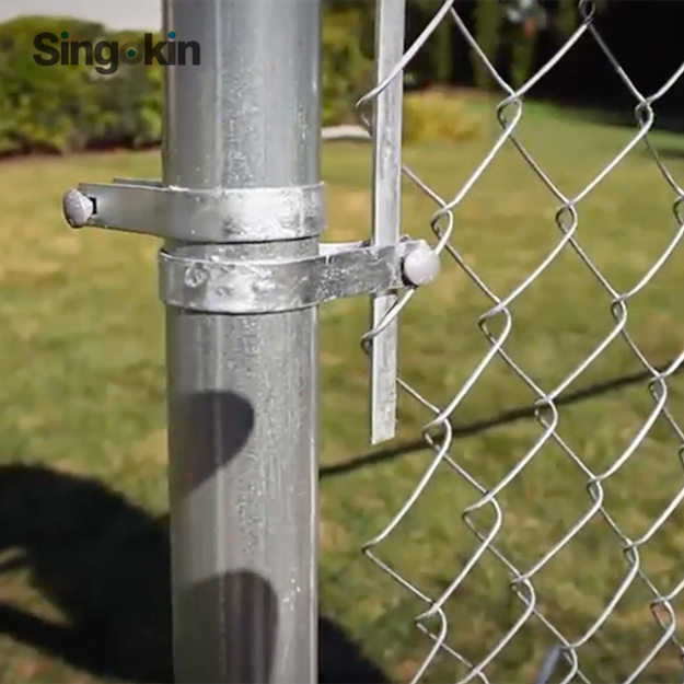 Diamond Wire Mesh Chicken Fence PVC Black Coated Galvanized Chain Link Fence