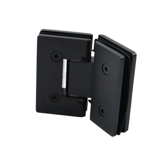 Modern Right Angle Brass Hinges for Glass Shower Enclosures