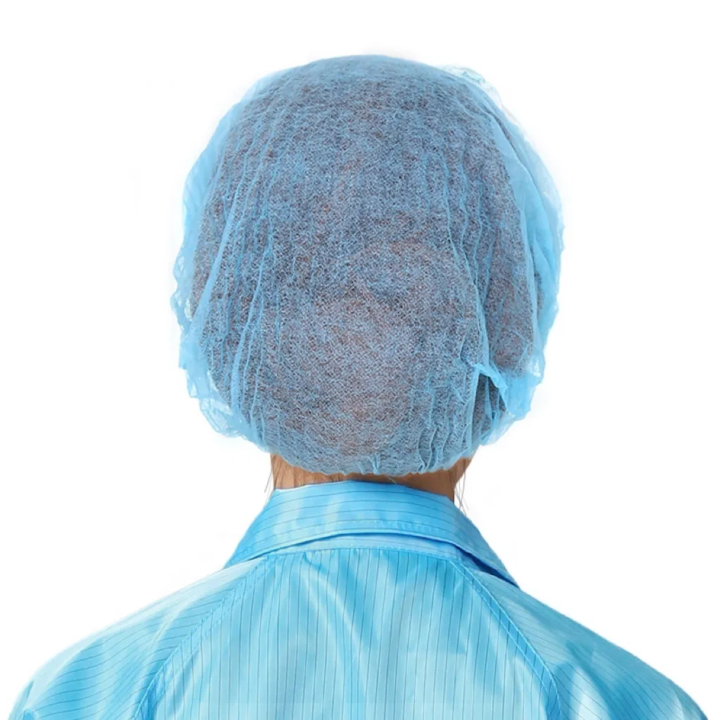 Fresh 100 Pieces Disposable Non-Woven Clip Caps Mob Caps Hairnets Head Cover
