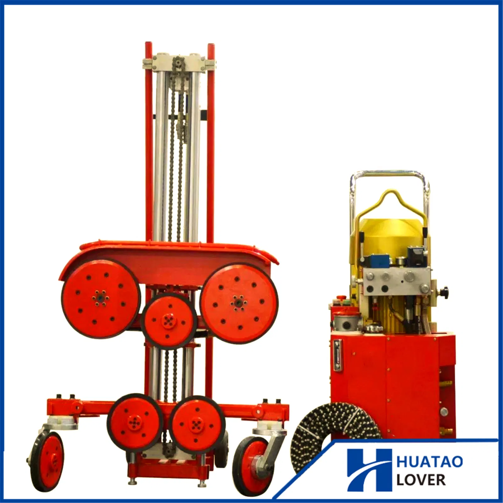 Low-Power Portable Track Wire Saw Machinen USD to Concrete Cutting