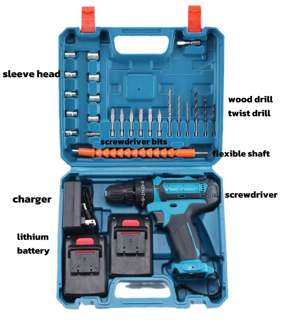 Аккумуляторная ударная дрель-шуруповерт 21В