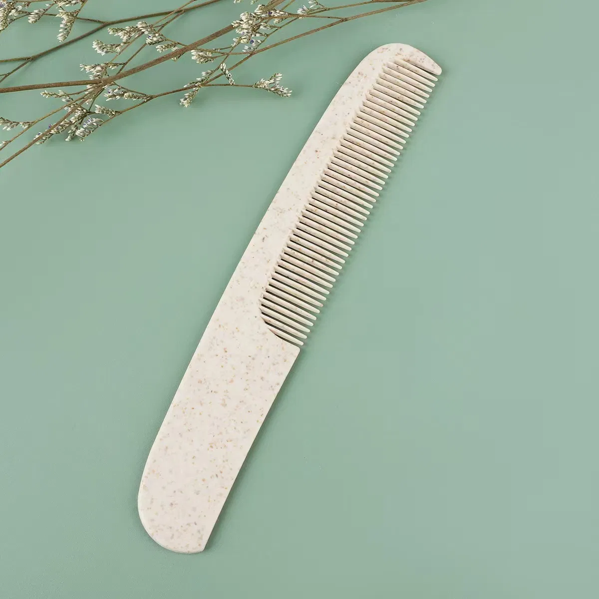 Custom Cheap Combs Biodegradable Hotel Disposable Wheat Straw Hair Combs