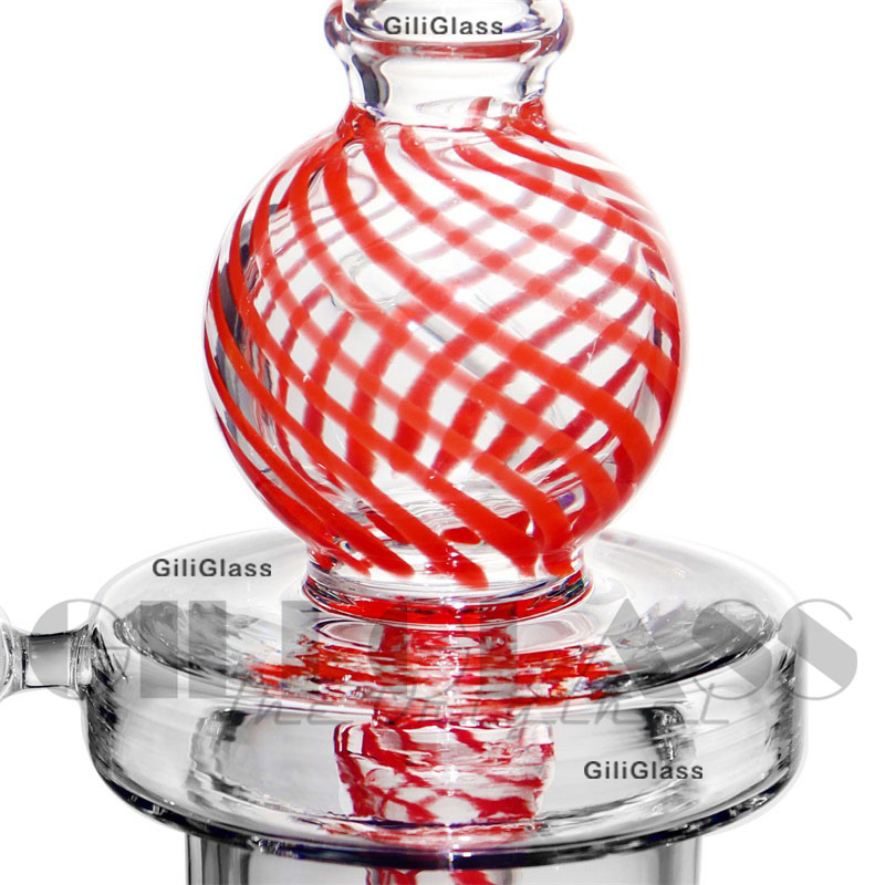 Gili-347 Giliglass 9 Inches New Design American Colors Smoking Glass Water Pipe DAB Rig Glass Recycler
