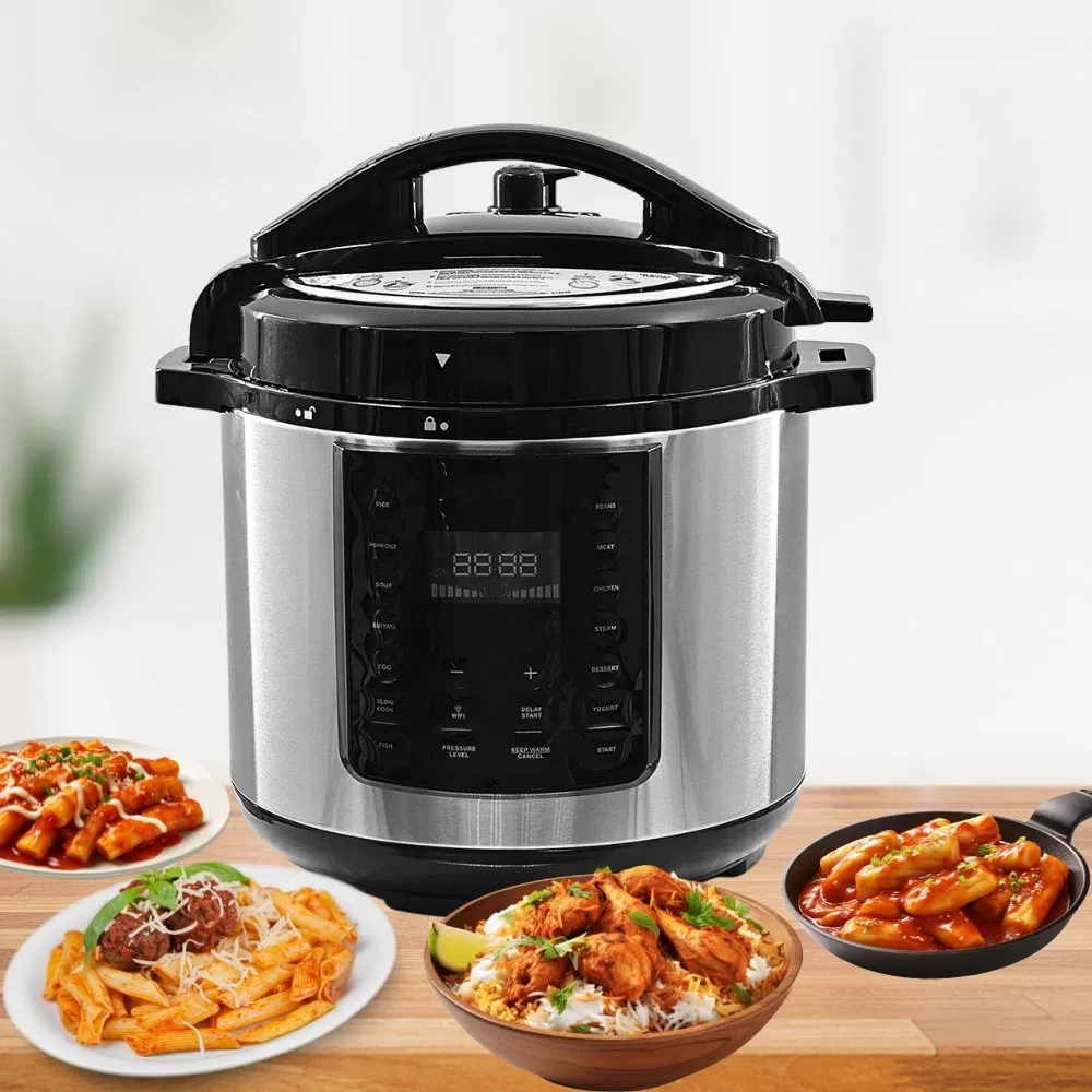 Space-Saving Pressure Cooker Designed for Easy Storage with Detachable Lid Feature