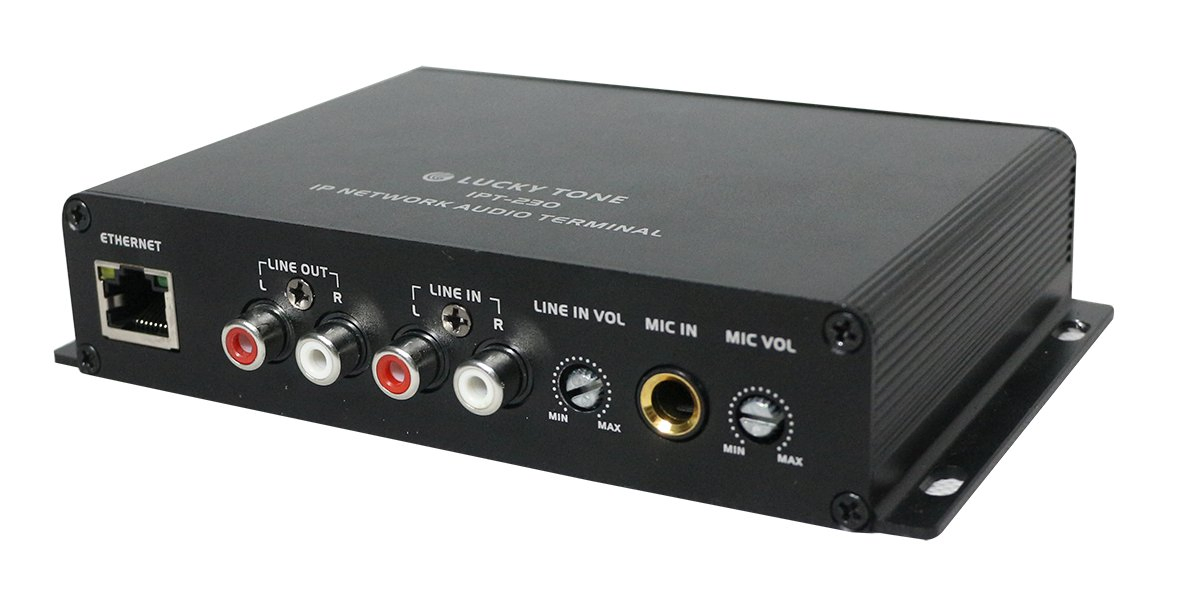 Сетевой IP-усилитель настенный 2x30Вт с RJ45