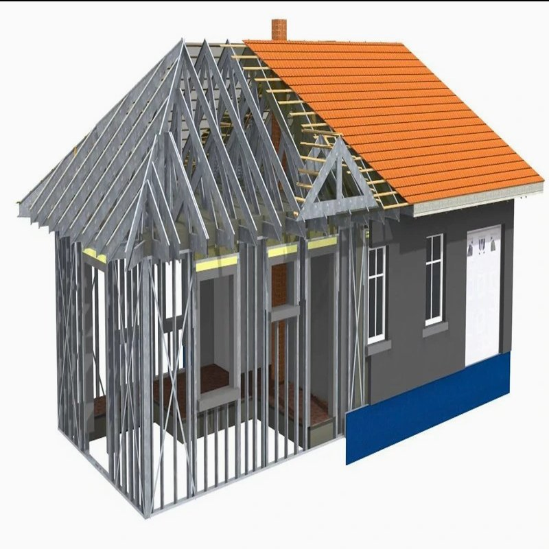 Hot Sale Modular Portable Prefabricated Villa Light Steel Frame Structure Construction