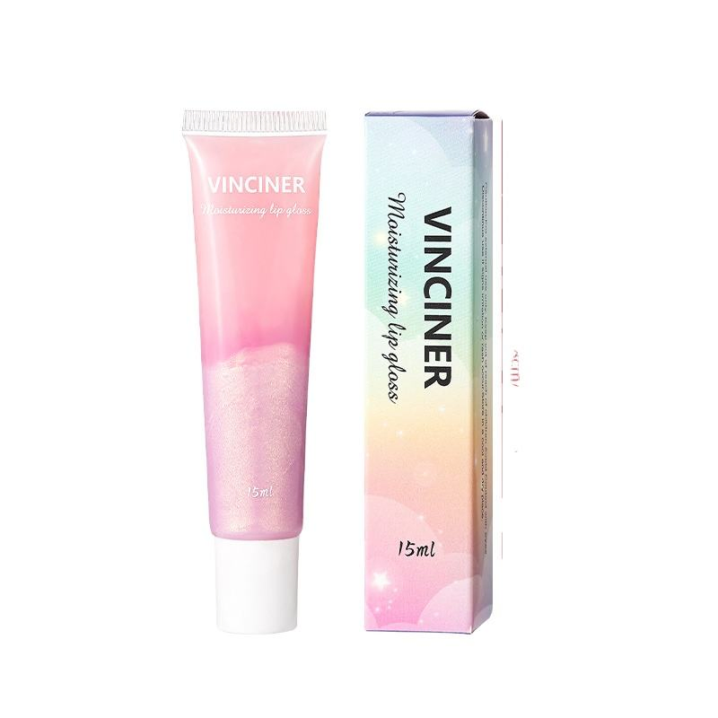 Wholesale Two-Tone Lip Gloss with Moisturizing Rainbow Effects