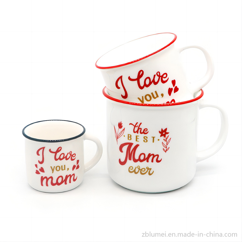 Assorted Promotional Ceramic Porcelain Custom Coffee/Tea/Beer Logo Mug Cup with Handles