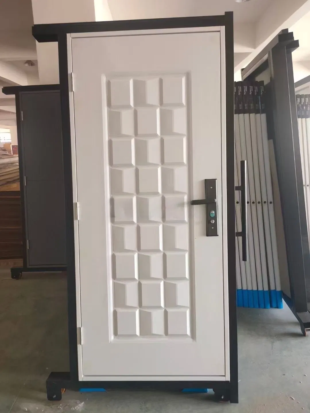 Classic American Panel Front Entry Steel Security Door