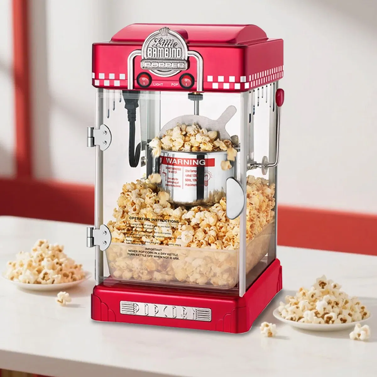 Electric Automatic Hot Stainless Steel Popcorn Machine