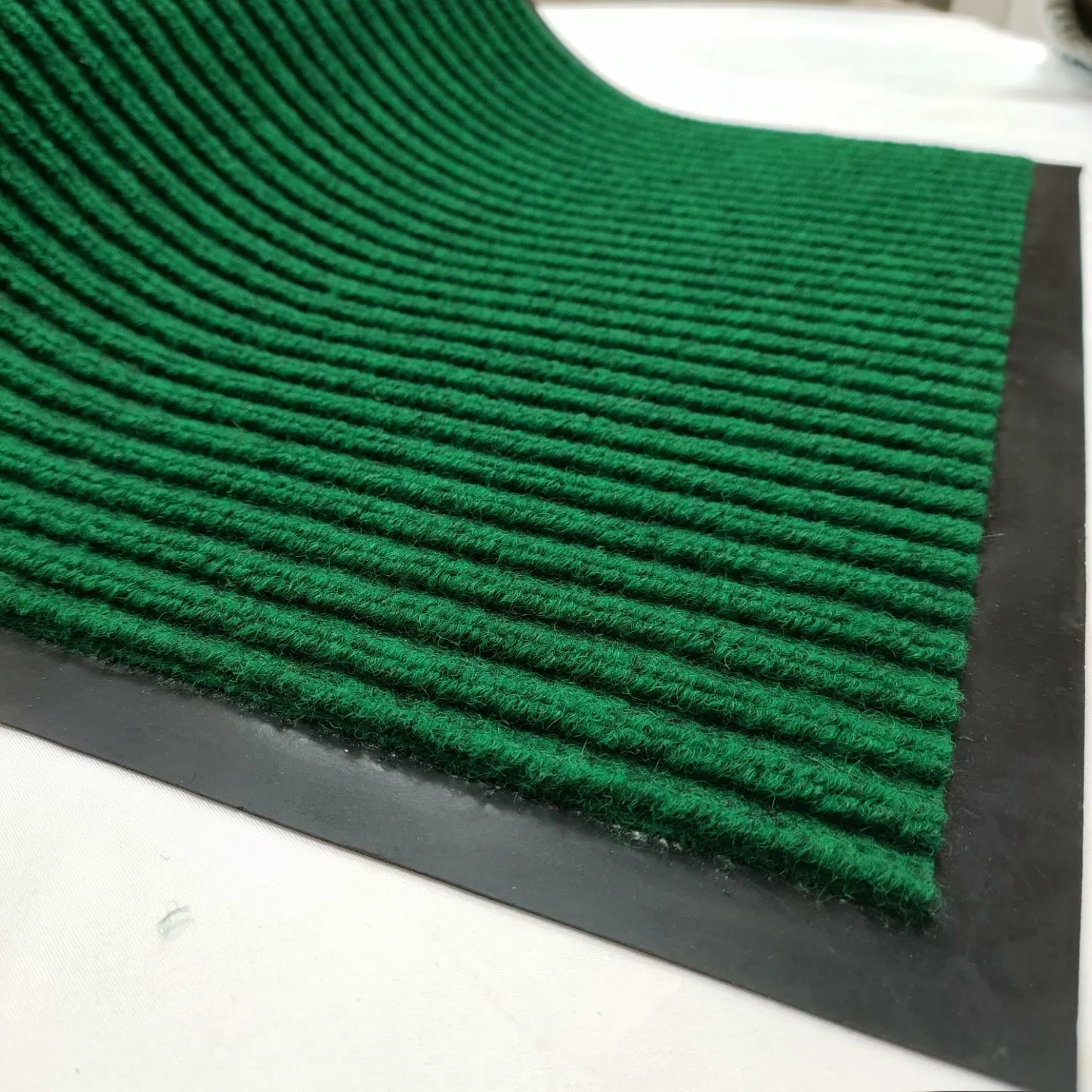 Durable Anti-Slip PVC Backing Double Striped Entrance Doormat for Kitchen