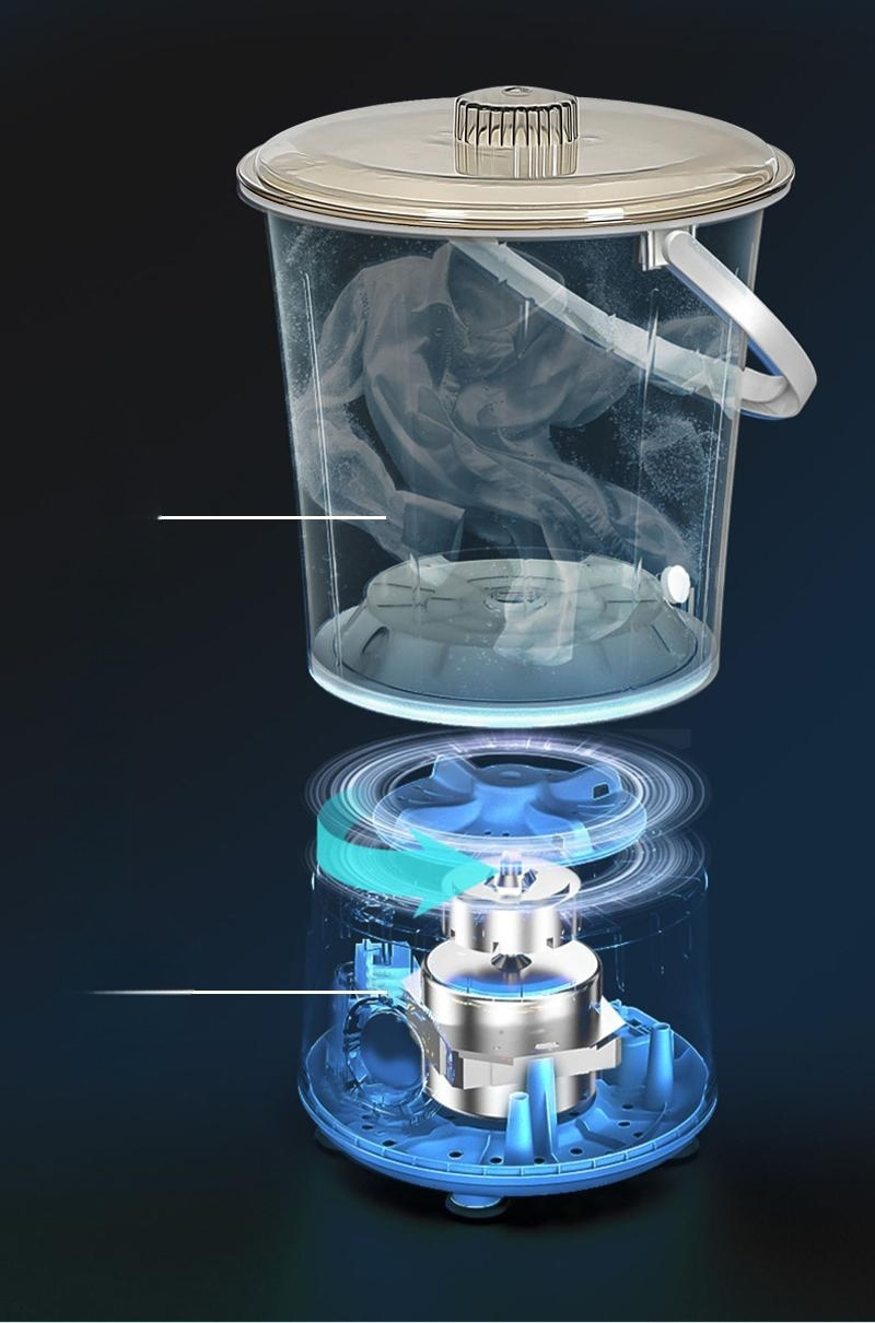 Advanced Gift for Household Use with Separate Bucket System Mini Washing Machine