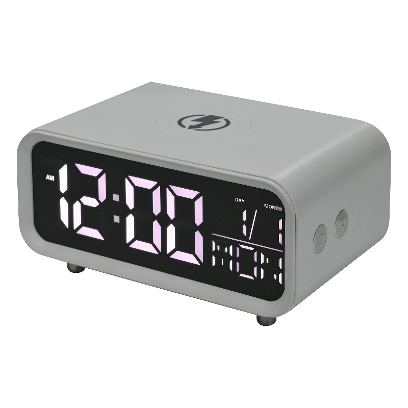 Square High Quality Red Remote Control Big Desk LED Clock
