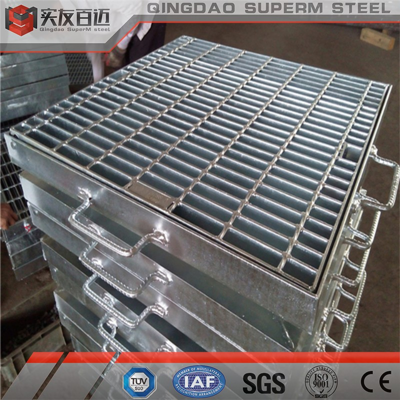 Serrated Plain Galvanized Mill Steel Bar Grating for Platform Drainage Trench Cover